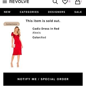 Alexis CADIZ Red dress